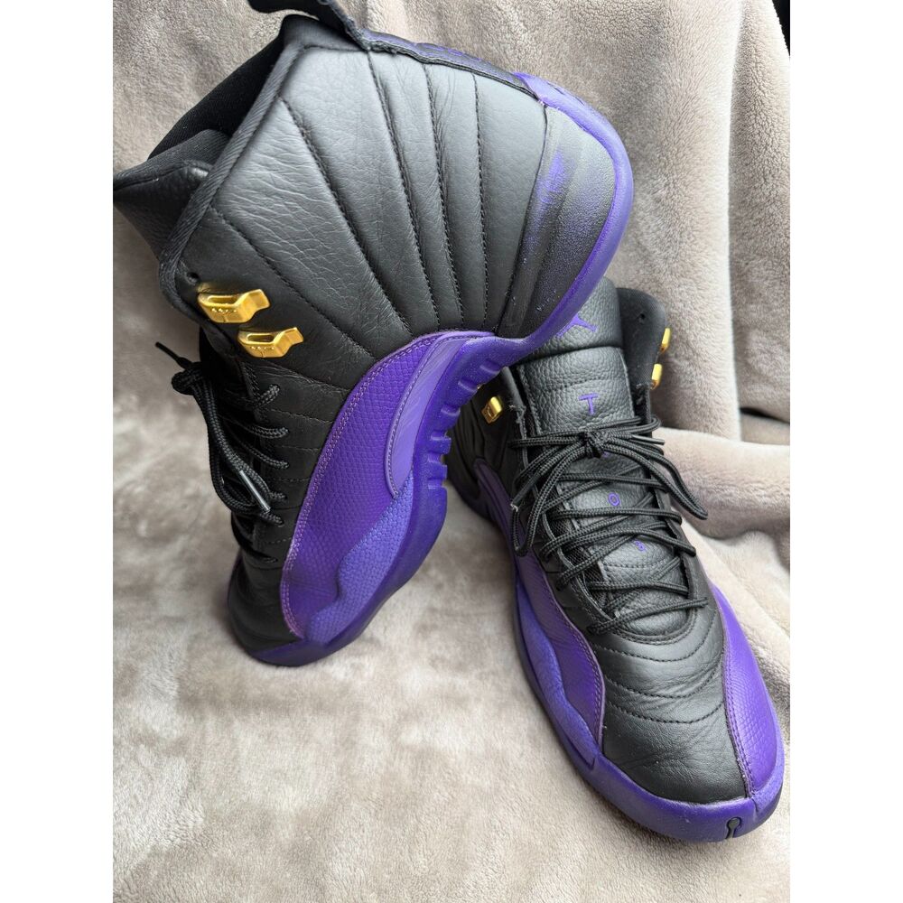 Air Jordan 12 Retro Field Purple Black Gold - Men's Size 13 CT8013-057